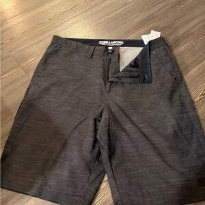 Billabong Men's Charcoal Flat Front Shorts
